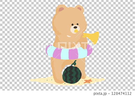 夏の!トランペット吹きのクマ 吹奏楽 夏の!トランペット吹きのクマ 吹奏楽 128474112