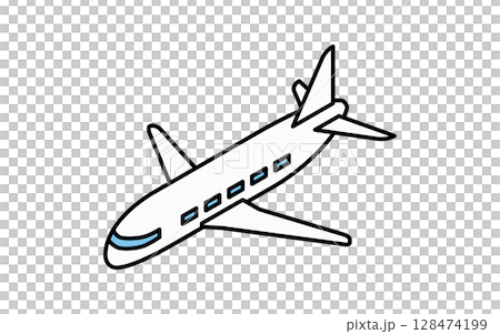 乗物アイコン、飛行機のシンプルでかわいいアイソメトリックの線画アイコン 乗物アイコン、飛行機のシンプルでかわいいアイソメトリックの線画アイコン 128474199