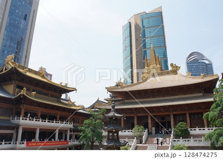 上海、静安寺の風景 上海、静安寺の風景 128474275