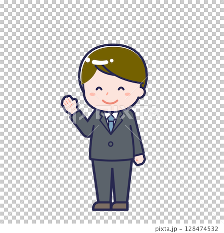 Office worker/diagonal/male 17 128474532