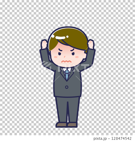 Office worker/diagonal/male 27 128474542