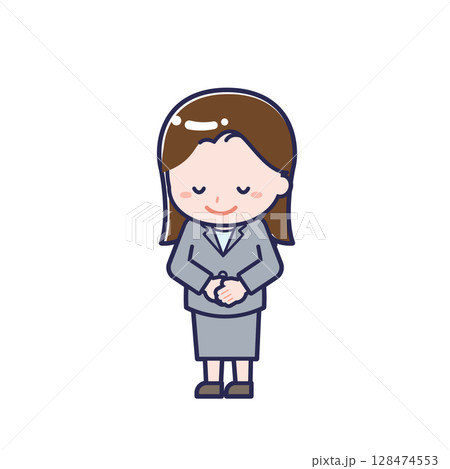 会社員/ななめ/女性 08 会社員/ななめ/女性 08 128474553