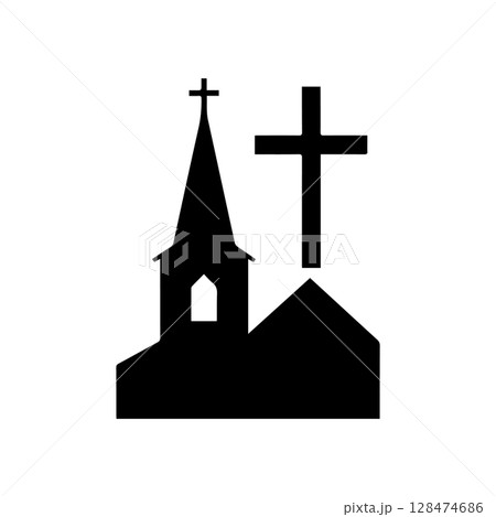 Dia dos Finados Silhouette vector 128474686