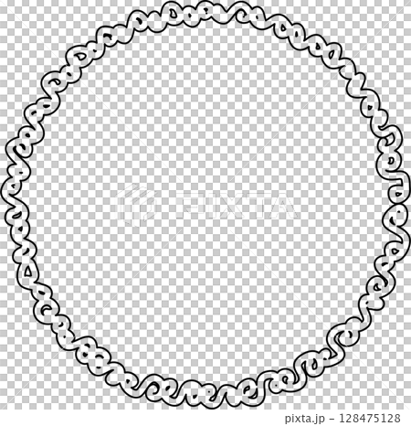 Circle frame drawing. Decoration for card, poster, banner 128475128