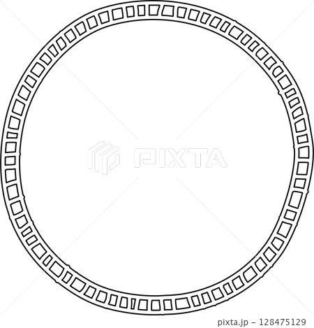 Circle frame drawing. Decoration for card, poster, banner 128475129