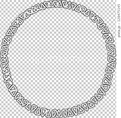 Circle frame drawing. Decoration for card, poster, banner 128475145