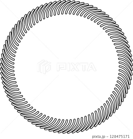 Circle frame drawing. Decoration for card, poster, banner 128475171