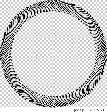 Circle frame drawing. Decoration for card, poster, banner 128475171