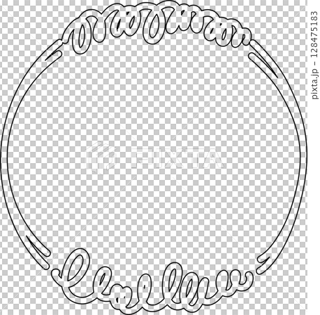Circle frame drawing. Decoration for card, poster, banner 128475183