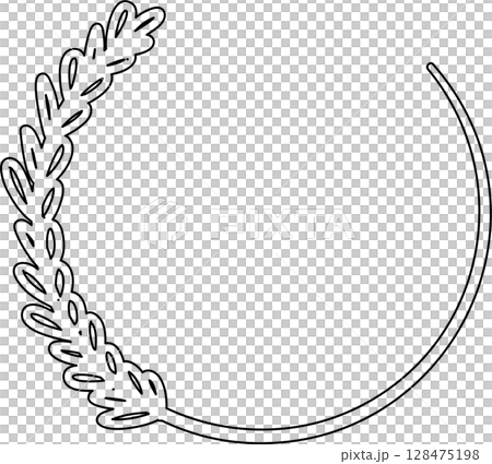 Circle frame drawing. Decoration for card, poster, banner Circle frame drawing. Decoration for card, poster, banner 128475198