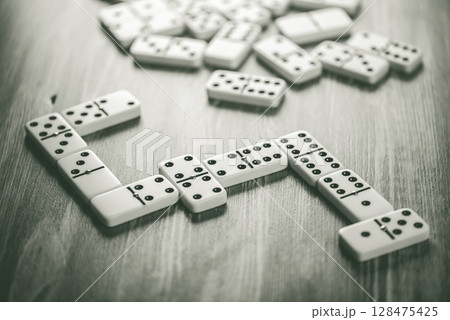 Classic Domino tiles Classic Domino tiles 128475425