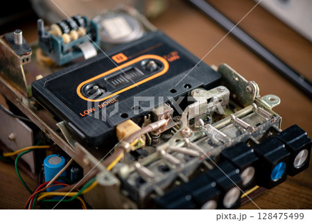 Audio cassette tape 128475499