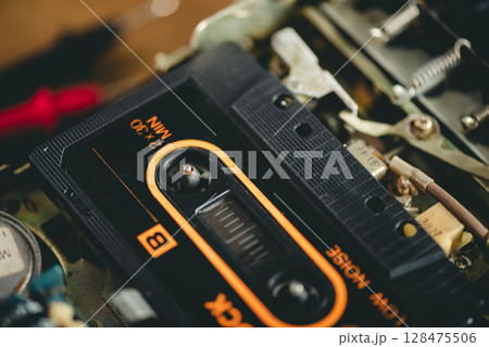 Audio cassette tape Audio cassette tape 128475506