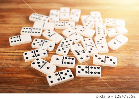 Classic Domino tiles 128475558