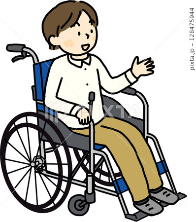 車いすの男性 128475944