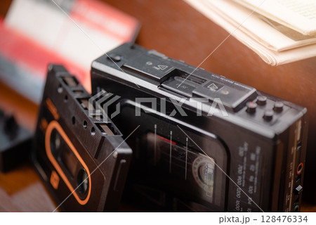 Audio cassette tape 128476334