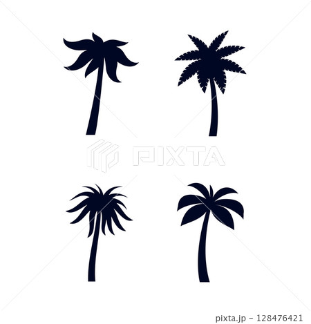 Tropical Palm Trees 128476421