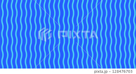 青い波線の背景パターン素材 128476703
