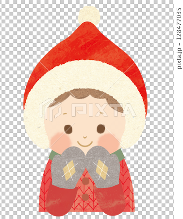 Winter clothing children 128477035