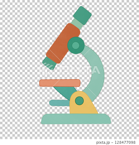 microscope icon in flat style 128477098