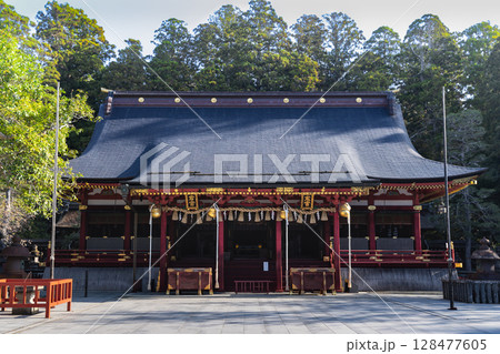 志波彦神社塩釜神社左右宮拝殿 志波彦神社塩釜神社左右宮拝殿 128477605