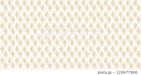 a white and gold pattern with wavy lines woven fabric texture isolated backgrounds for knitted textile material, fabric, covering book, wrapping paper, greeting cards and Invitation material templates 128477900
