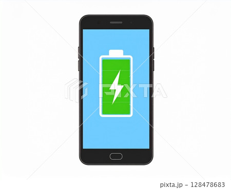 充電中のスマートフォン 128478683