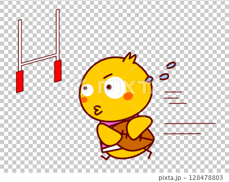 Rugby playing chick Rugby playing chick 128478803