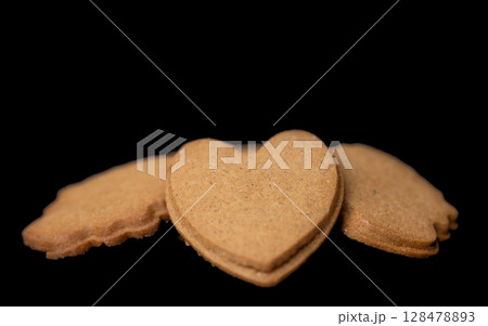 butter cookies isolated butter cookies isolated 128478893