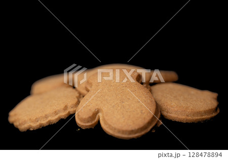 butter cookies isolated butter cookies isolated 128478894