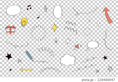 手繪插圖集 128480047