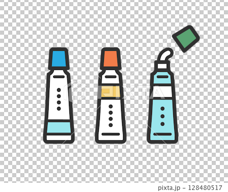 チューブ　軟膏のイラスト 128480517