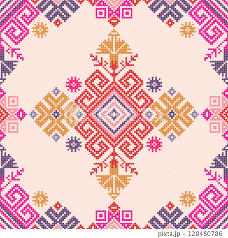 Mexican Teenek embroidery pattern 28 128480786