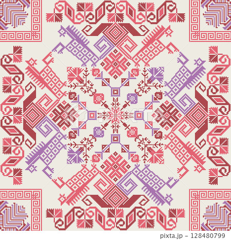 Mexican Teenek embroidery pattern 42 128480799