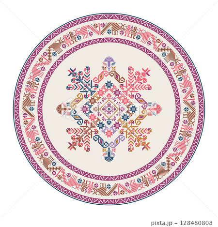 Teenek Huastec embroidery design element 21 Teenek Huastec embroidery design element 21 128480808