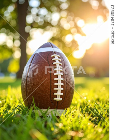 ラグビーボール 128480923