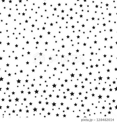 Seamless Star Pattern. Black and white vector illustration. Seamless Star Pattern. Black and white vector illustration. 128482014