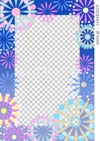 煙火彩色框架垂直 128482024