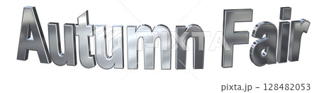 3DCG文字「Autumn Fair（オータムフェア）」 128482053