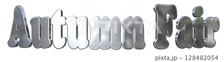 3DCG文字「Autumn Fair（オータムフェア）」 128482054