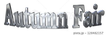 3DCG文字「Autumn Fair（オータムフェア）」 128482157