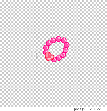 心型手鍊配件粉色 128482205