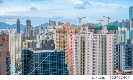 July 12 2025 Cheung Sha Wan District Urban Scene in Hong Kong 128482460