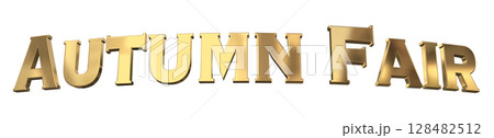 3DCG文字「Autumn Fair(オータムフェア)」 3DCG文字「Autumn Fair(オータムフェア)」 128482512