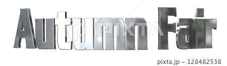 3DCG文字「Autumn Fair（オータムフェア）」 128482538