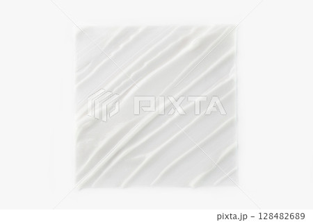 The texture of cosmetic cream on a white background 128482689