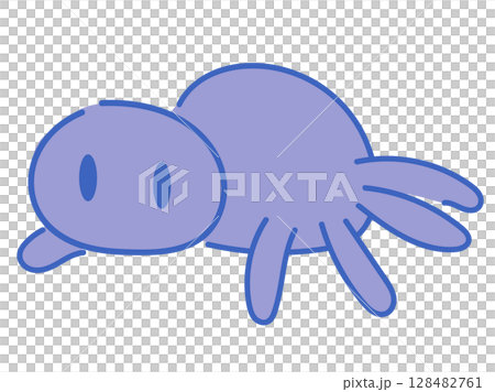 兒童藍蜘蛛角色 兒童藍蜘蛛角色 128482761