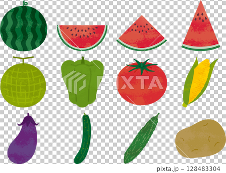 夏野菜・フルーツ 128483304