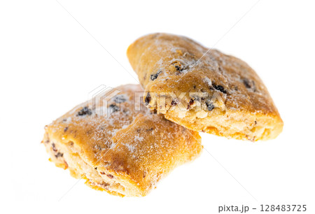 marzipan cookies isolated 128483725