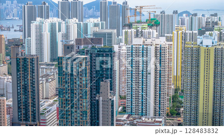 July 12 2025 Modern New Residential Apartment Building in Hong Kong 128483832